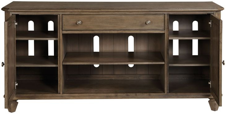 Maribelle Dark Stain 72" Entertainment Console with 2 Doors
