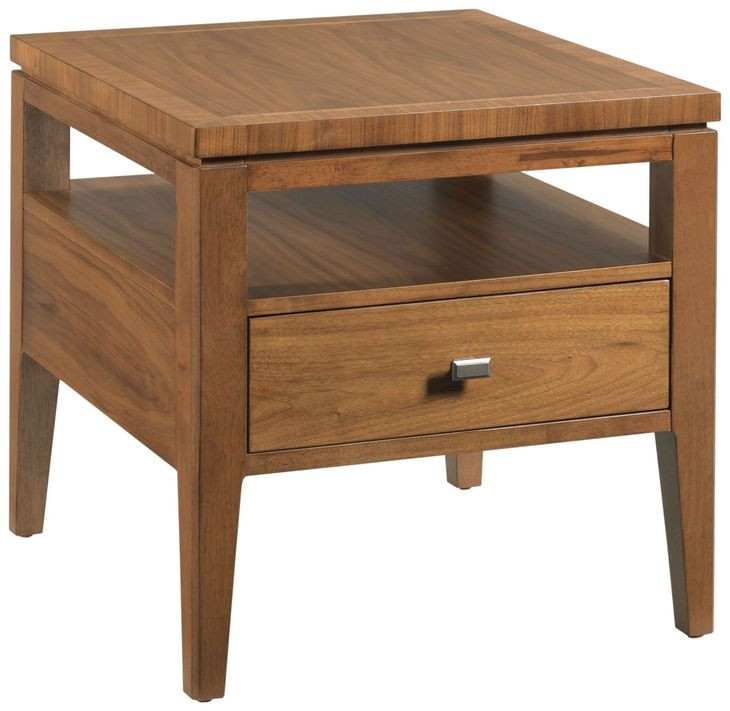 Premise Medium Stain Drawer End Table