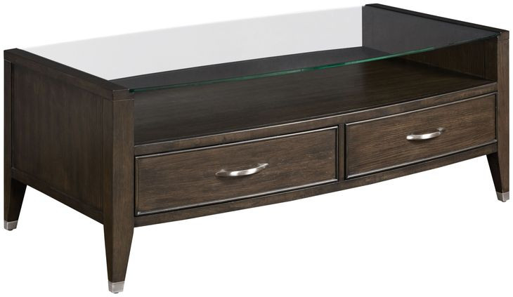 Tesha Dark Stain Occasional Table Set