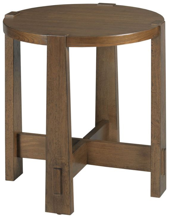 Thornton Medium Stain Round End Table