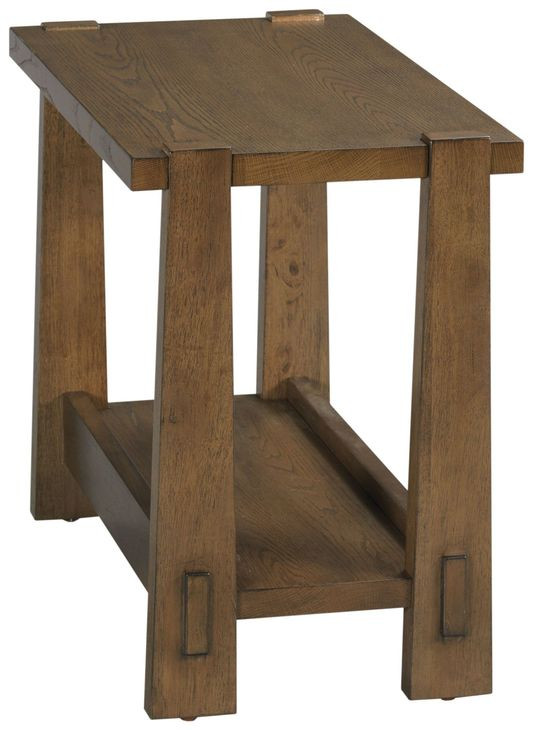 Thornton Medium Stain Rectangular Chairside Table