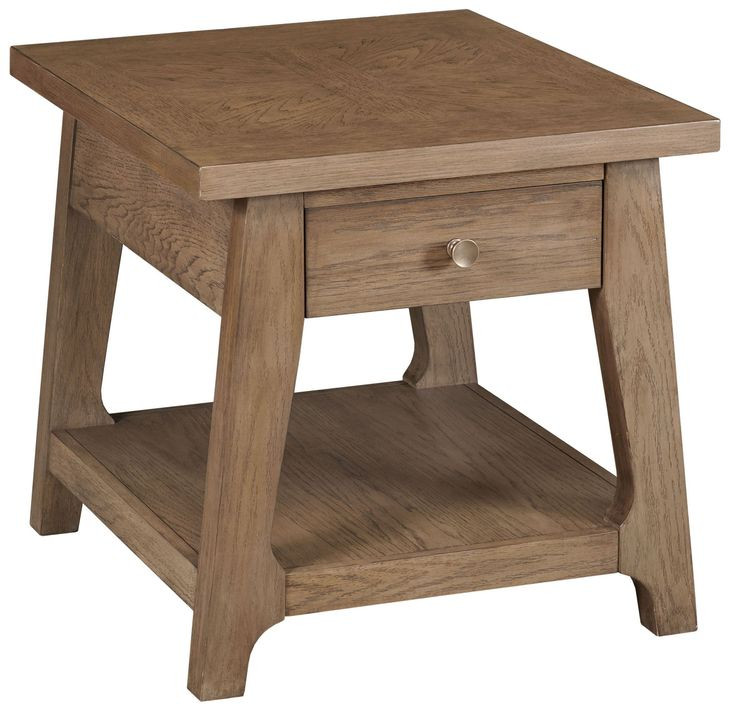 Weisman Medium Stain Rectangular End Table
