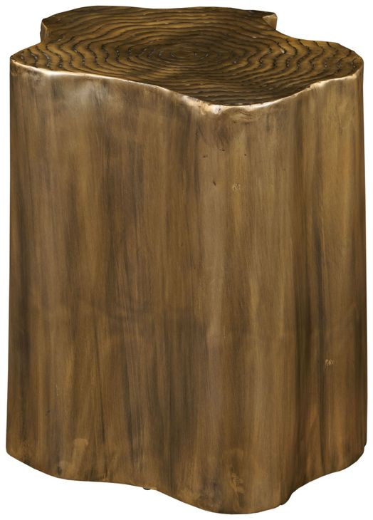 Hidden Treasures Brass Stump Side Table