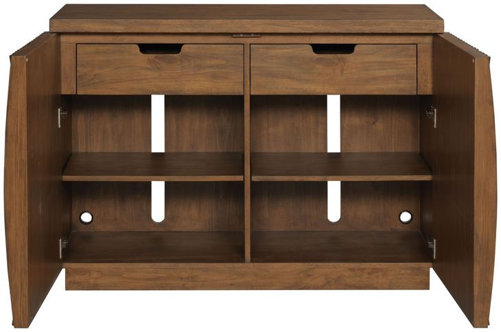 Hidden Treasures Medium Stain 2 Drawer Accent Chest