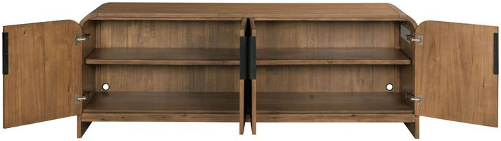 Hidden Treasures Adele Medium Stain 4 Door Storage Cabinet