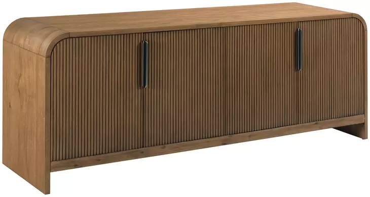 Hidden Treasures Adele Medium Stain 4 Door Storage Cabinet