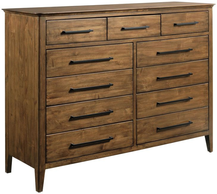 Abode Larson Medium Stain Tall 11 Drawer Dresser