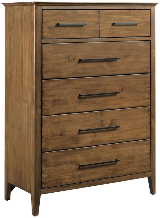 Abode Medium Stain Upholstered Panel Bedroom Set