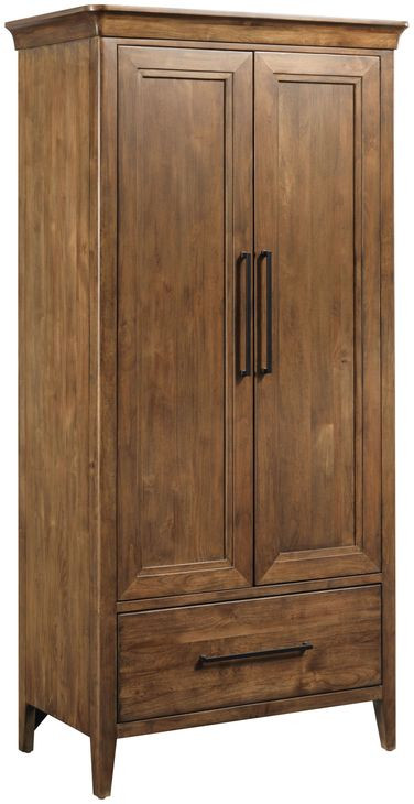 Abode Kingsley Medium Stain 2 Door Armoire