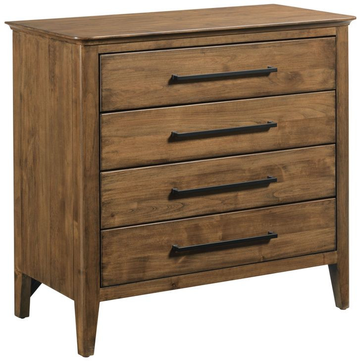 Abode Kingsley Medium Stain 4 Drawer Bachelor's Chest