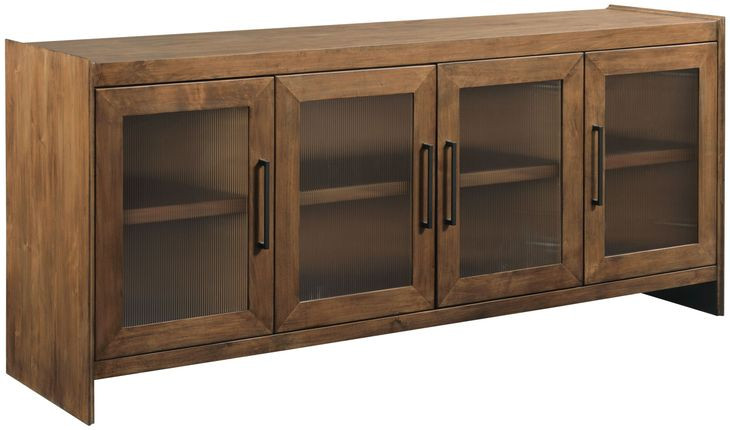 Abode Wagner Medium Stain 76" Entertainment Console with 4 Doors