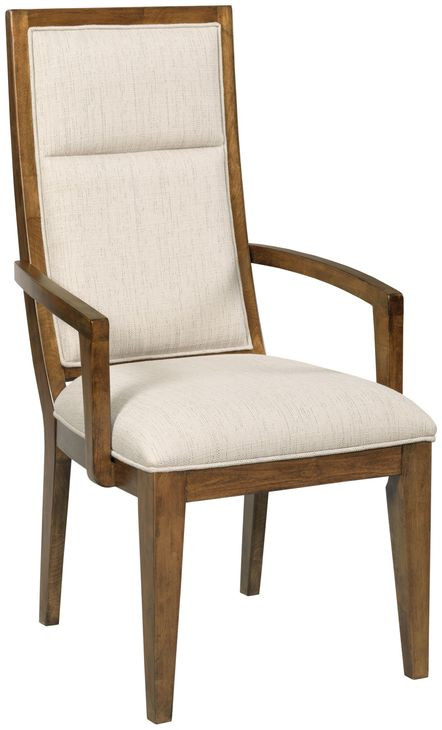 Abode Doyle Beige Upholstered Arm Chair
