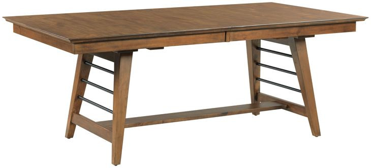 Abode Zane Medium Stain 120" Extendable Rectangular Dining Table