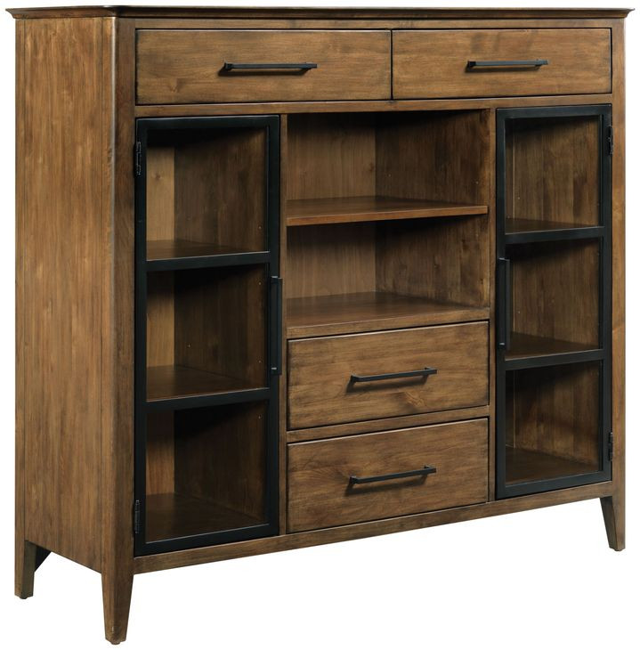 Abode Kingsley Medium Stain 4 Drawer Display Buffet