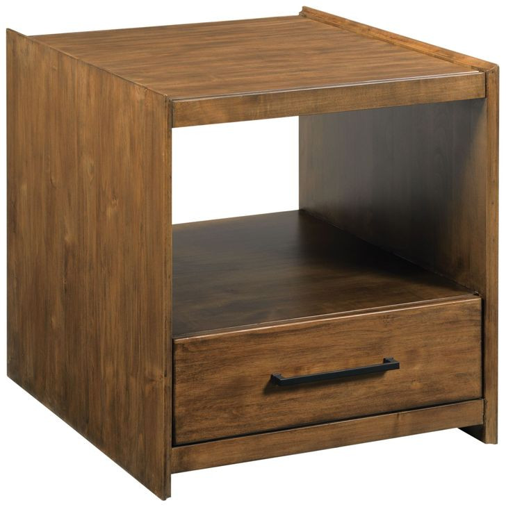 Abode Edie Medium Stain Rectangular Drawer End Table