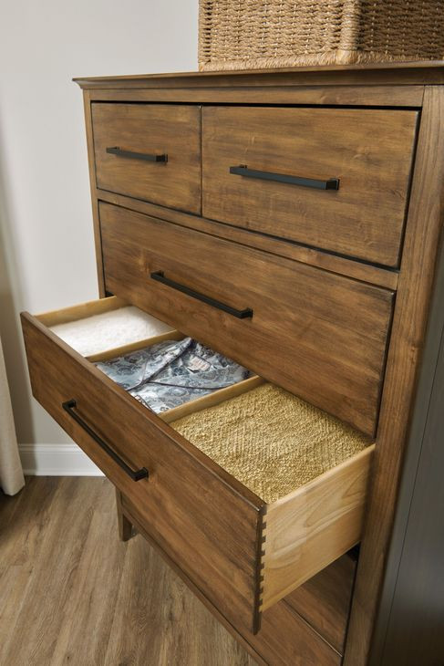 Abode Larson Medium Stain 6 Drawer Chest