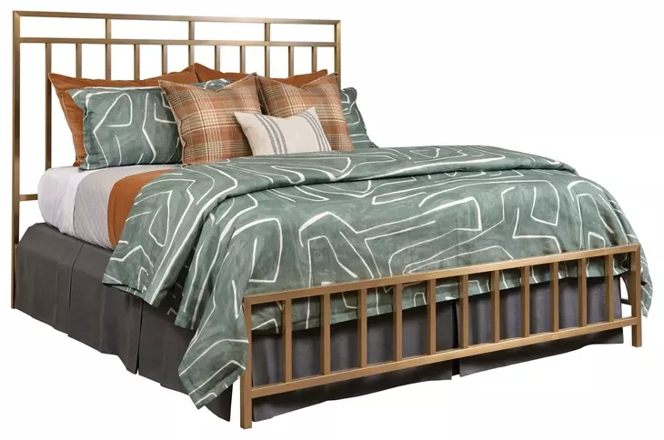 Aspire Champagne Queen Metal Bed