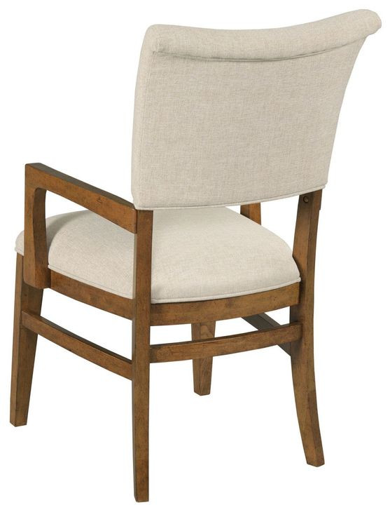 Aspire Contour Cream Upholstered Arm Chair