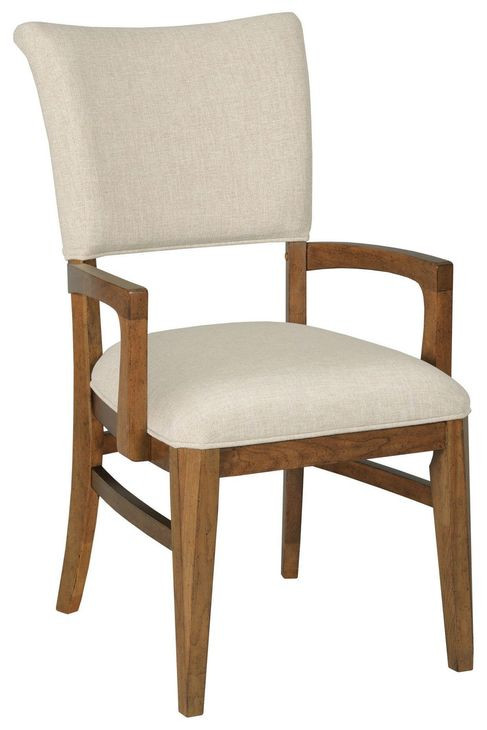 Aspire Contour Cream Upholstered Arm Chair