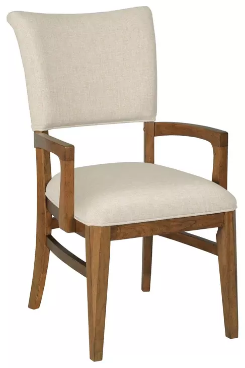 Aspire Contour Cream Upholstered Arm Chair