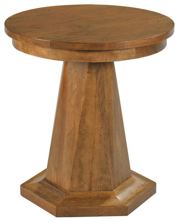Aspire Array Brown Round Chairside Table