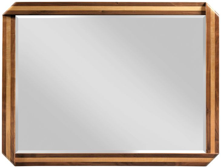 Monogram Walnut Dornoch Medium Stain Rectangular Dresser Mirror