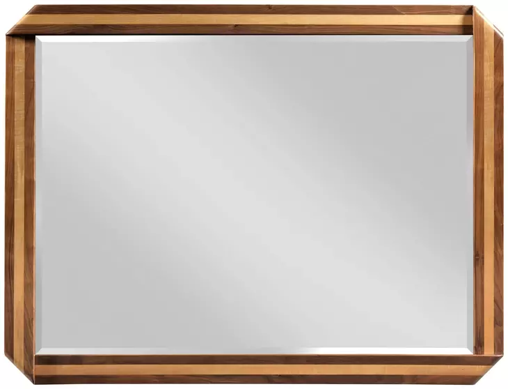 Monogram Walnut Dornoch Medium Stain Rectangular Dresser Mirror