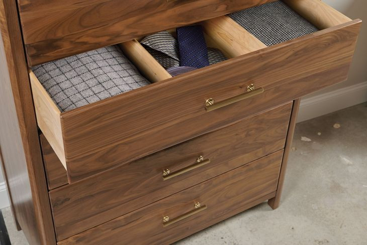 Monogram Walnut Rockwood Medium Stain 8 Drawer Chest