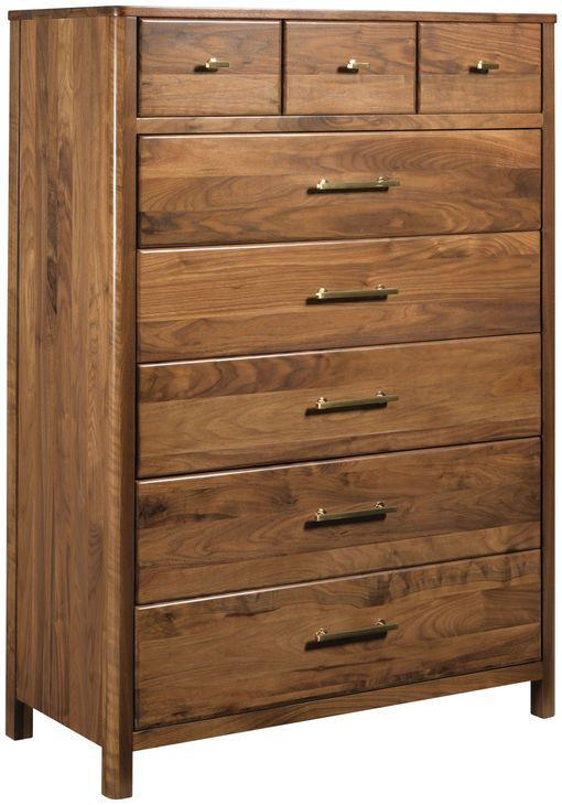 Monogram Walnut Pinehurst Medium Stain Upholstered Panel Bedroom Set