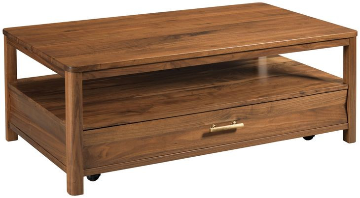 Monogram Walnut Parkway Medium Stain Rectangular Cocktail Table