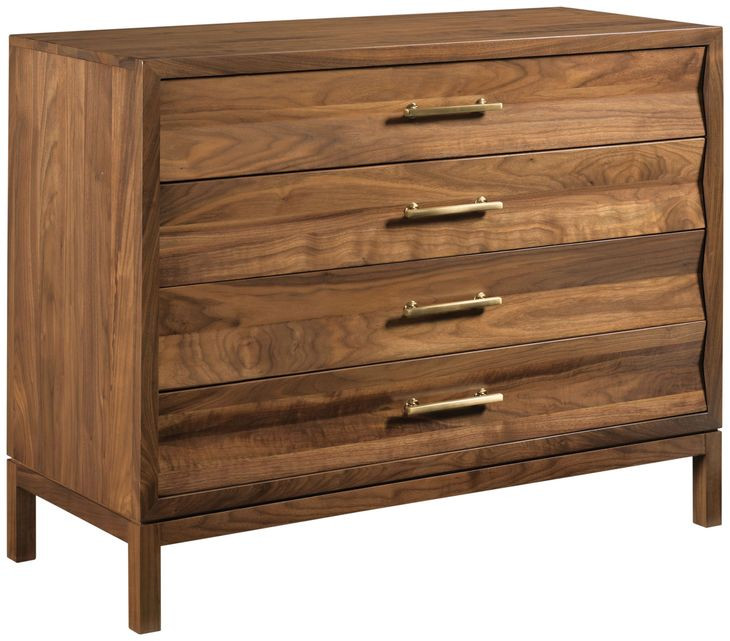 Monogram Walnut Backbay Medium Stain 4 Drawer Accent Chest