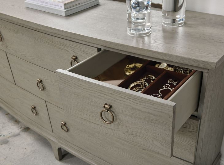 Milan Gray 8 Drawer Dresser