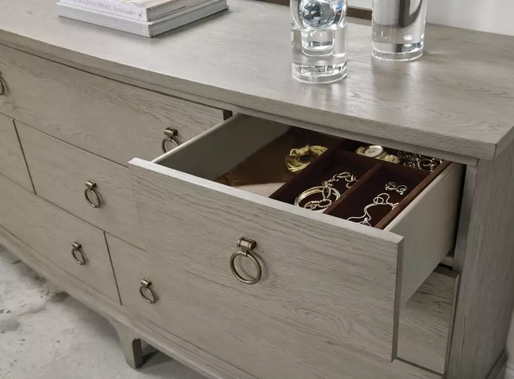 Milan Gray 8 Drawer Dresser