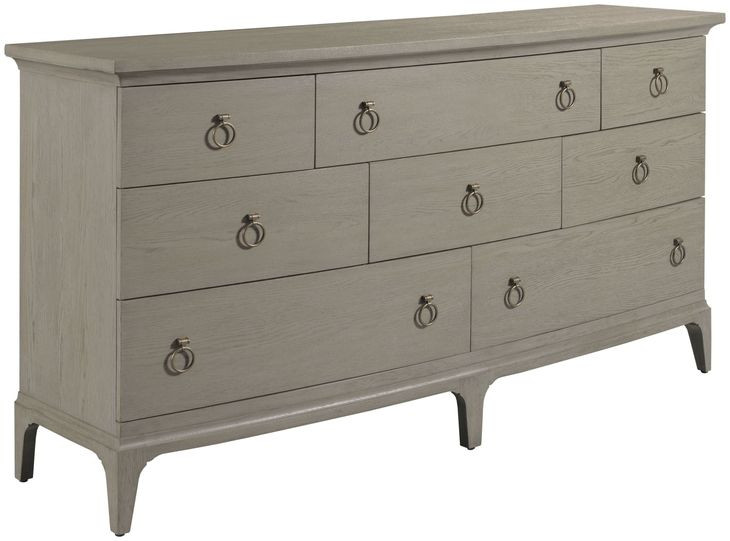 Milan Gray 8 Drawer Dresser