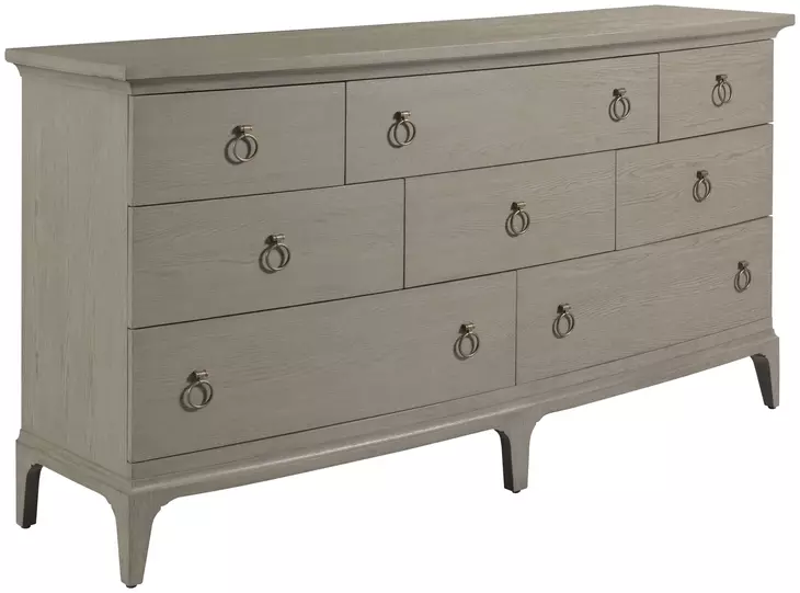 Milan Gray 8 Drawer Dresser