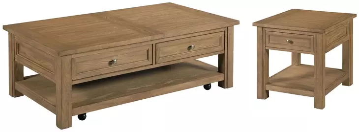 Providence Brown Rectangular Occasional Table Set