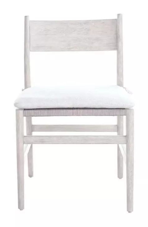 Dwell Beige and River Rock Upholstered Wood Back Side Chair Set of 2