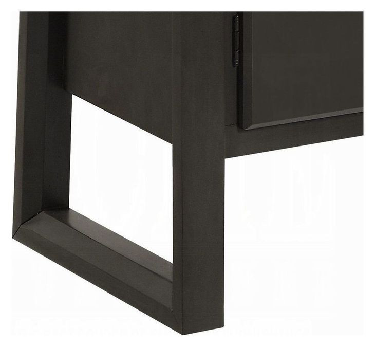 Madan Gray Oak and White 2 Door Marble Top Server