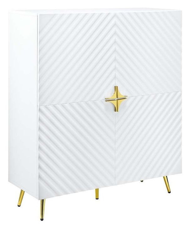 Gaines White 4 Door Accent Cabinet