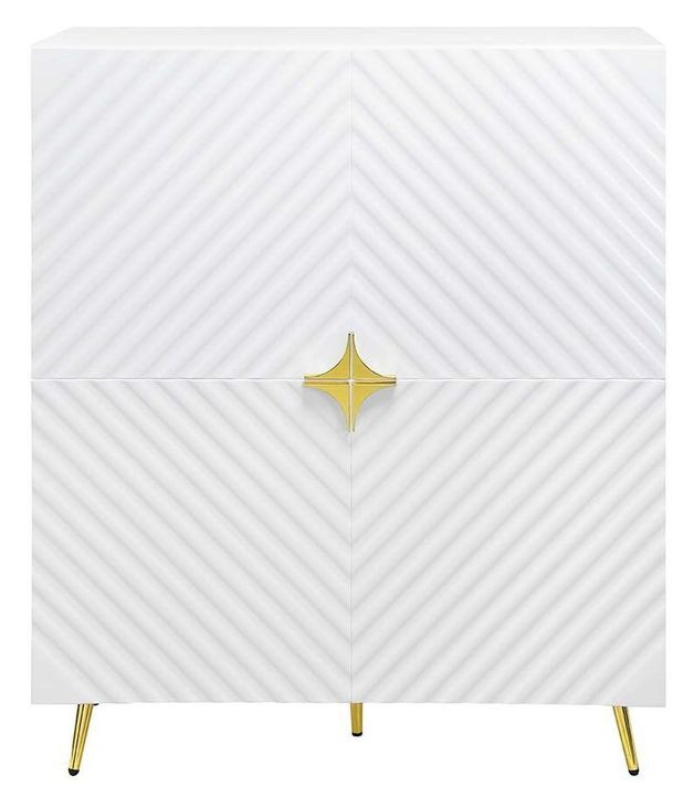 Gaines White 4 Door Accent Cabinet