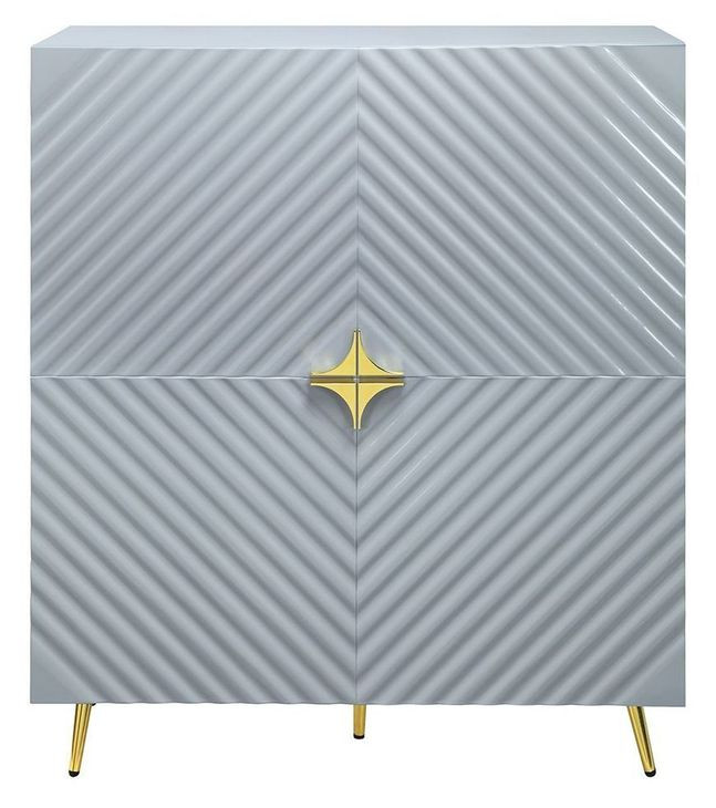 Gaines Gray 4 Door Accent Cabinet