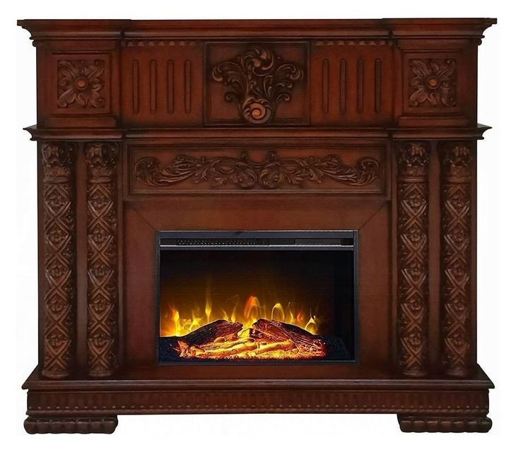 Vendome Cherry Rectangular Electric Fireplace