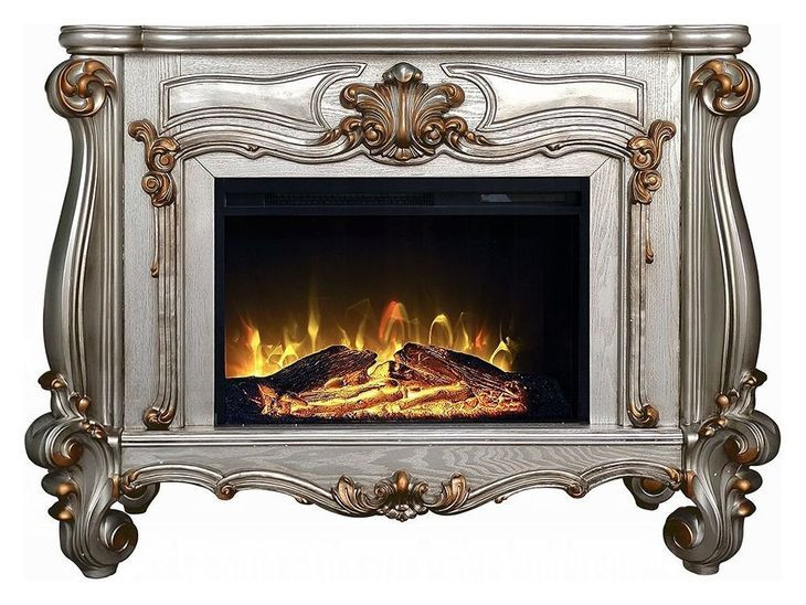 Versailles Antique Platinum Rectangular Electric Fireplace