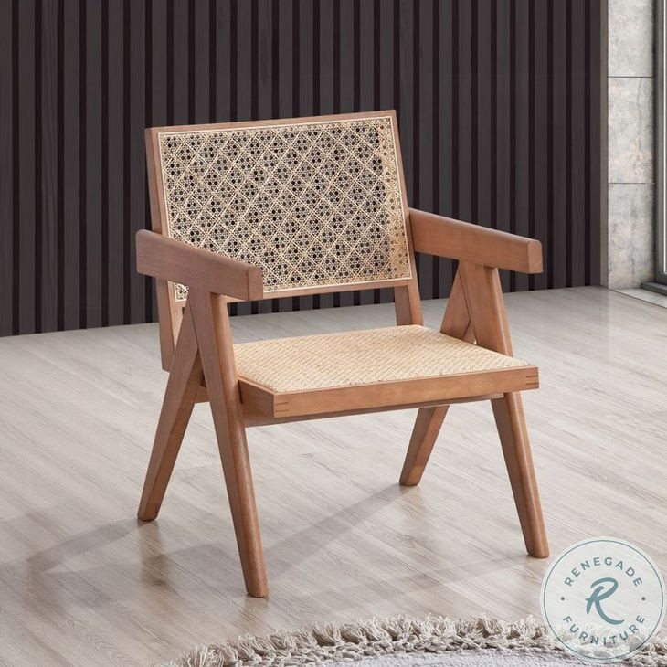 Velentina Rattan and Natural Accent Chair