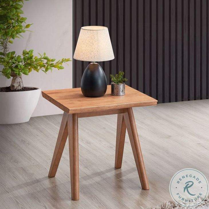 Velentina Natural Square End Table