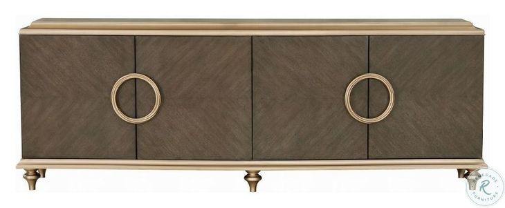 Ashtin Brown 4 Door Console Cabinet