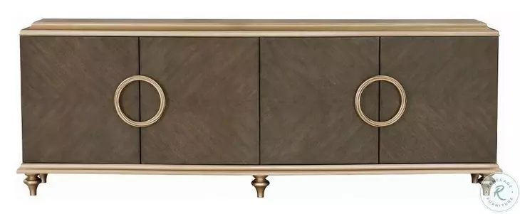 Ashtin Brown 4 Door Console Cabinet