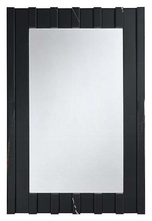 Drisana Black Rectangular Wall Mirror