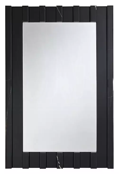 Drisana Black Rectangular Wall Mirror