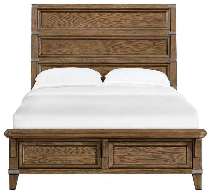Forge Weathered Chestnut Queen Panel Bed
